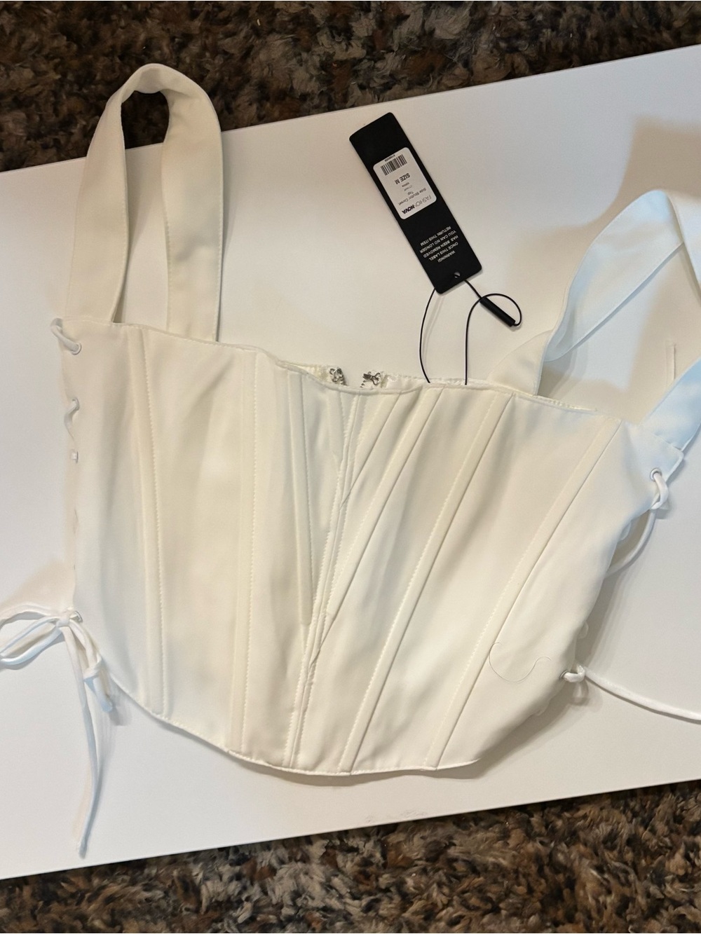 Fashion Nova White Corset top